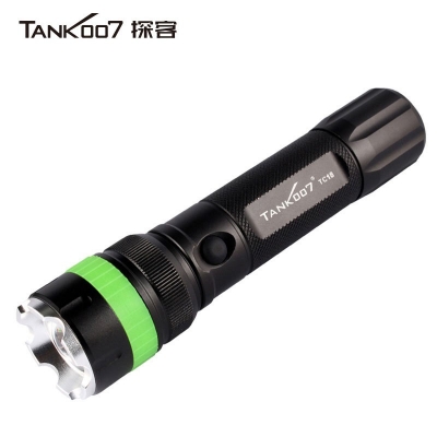 TANK007 TC18直充調(diào)焦遠(yuǎn)光手電筒360流明可充電戶(hù)外搜索手電