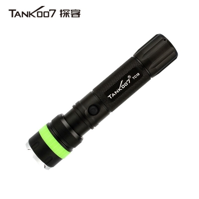 TANK007 TC18直充調(diào)焦遠(yuǎn)光手電筒360流明可充電戶(hù)外搜索手電