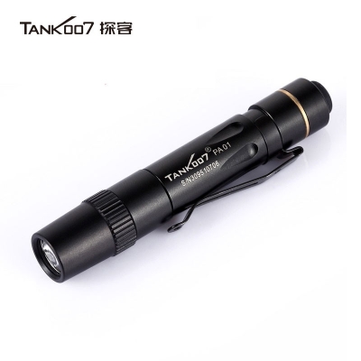 TANK007探客迷你醫(yī)生白光LED日常家用7號小手電筒AAA電池筆帽燈PA01